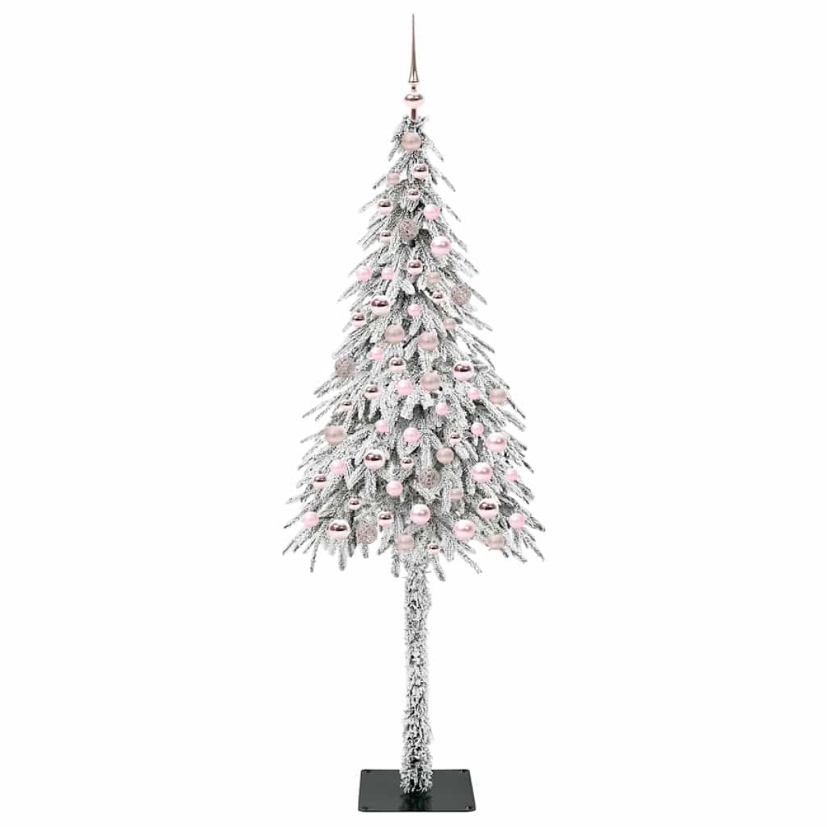 vidaXL Χριστουγεννιάτικο Δέντρο με 300 LED Λευκό 210 cm ΠΕ και Ατσάλι