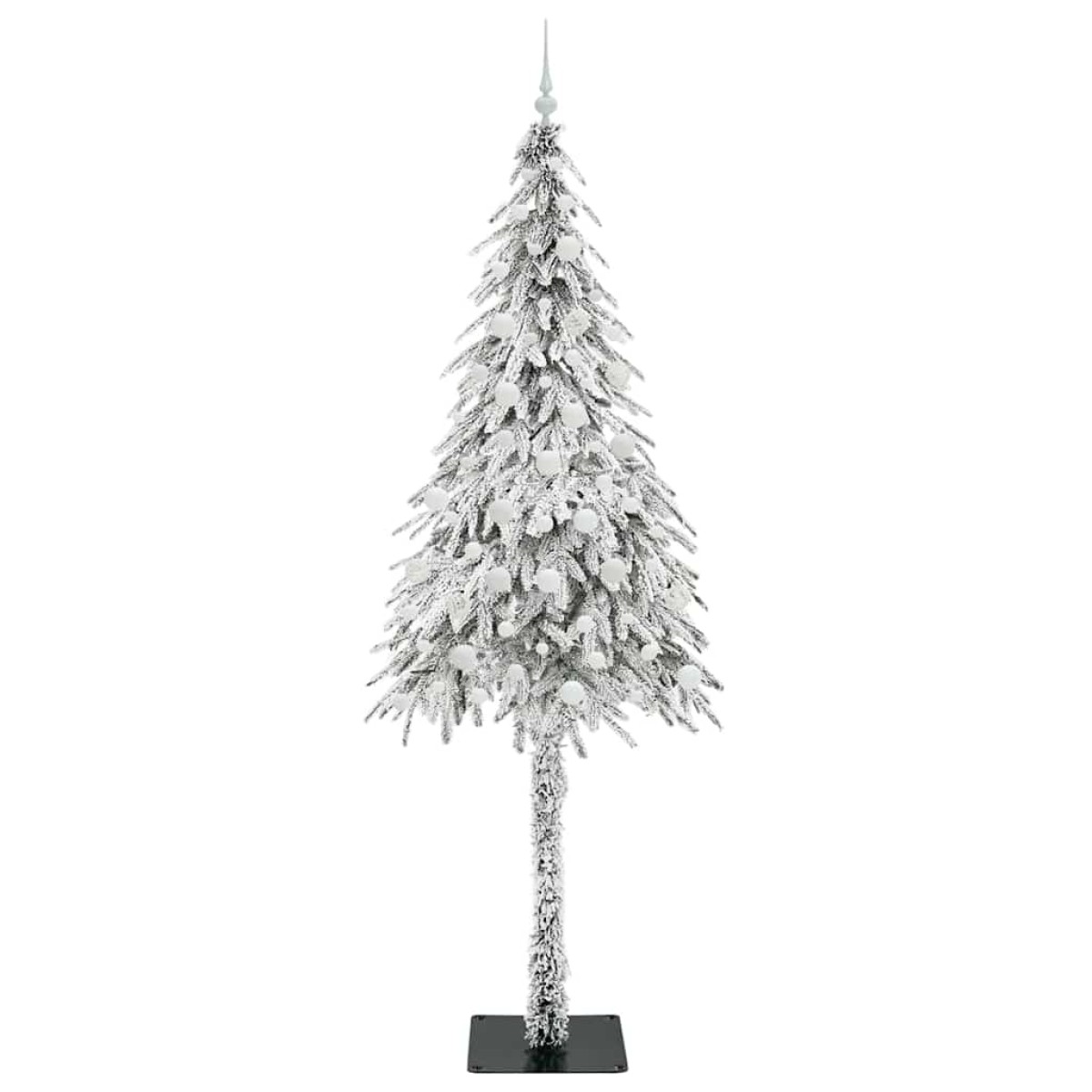 vidaXL Χριστουγεννιάτικο Δέντρο με 300 LED Λευκό 210 cm ΠΕ και Ατσάλι