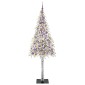 vidaXL Χριστουγεννιάτικο Δέντρο με 300 LED Λευκό 210 cm ΠΕ και Ατσάλι
