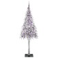 vidaXL Χριστουγεννιάτικο Δέντρο με 300 LED Λευκό 210 cm ΠΕ και Ατσάλι