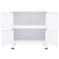vidaXL Αρχειοθήκη Βιομηχανικού Στιλ Λευκή 75 x 40 x 80 εκ. Ατσάλινη