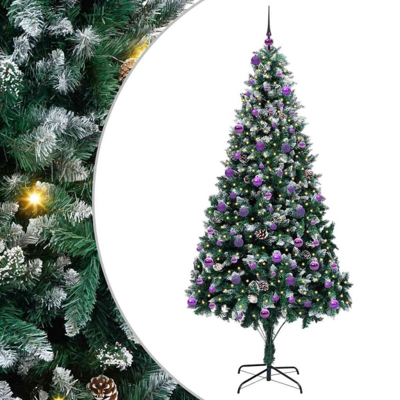 vidaXL Τεχνητό Χριστουγεννιάτικο Δέντρο με 300 LED Πράσινο 240 cm
