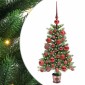 vidaXL Χριστουγεννιάτικο Δέντρο με 150 LED με βάση Πράσινο 65 cm PE