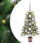 vidaXL Χριστουγεννιάτικο Δέντρο με 150 LED με βάση Πράσινο 65 cm PE