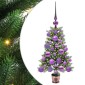 vidaXL Χριστουγεννιάτικο Δέντρο με 150 LED με βάση Πράσινο 65 cm PE