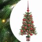 vidaXL Χριστουγεννιάτικο Δέντρο με 150 LED με βάση Πράσινο 90 cm PE