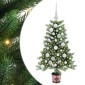 vidaXL Χριστουγεννιάτικο Δέντρο με 150 LED με βάση Πράσινο 90 cm PE