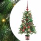 vidaXL Χριστουγεννιάτικο Δέντρο με 150 LED με βάση Πράσινο 90 cm PE