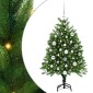vidaXL Χριστουγεννιάτικο Δέντρο με 150 LED με βάση Πράσινο 120 cm PE
