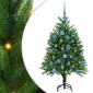 vidaXL Χριστουγεννιάτικο Δέντρο με 150 LED με βάση Πράσινο 120 cm PE