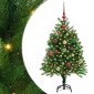 vidaXL Χριστουγεννιάτικο Δέντρο με 150 LED με βάση Πράσινο 120 cm PE