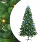 vidaXL Χριστουγεννιάτικο Δέντρο με 150 LED με βάση Πράσινο 150 cm PE