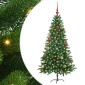 vidaXL Χριστουγεννιάτικο Δέντρο με 150 LED με βάση Πράσινο 150 cm PE