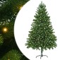 vidaXL Χριστουγεννιάτικο Δέντρο με 300 LED με βάση Πράσινο 180 cm PE