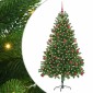 vidaXL Χριστουγεννιάτικο Δέντρο με 300 LED με βάση Πράσινο 180 cm PE