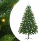 vidaXL Χριστουγεννιάτικο Δέντρο με 300 LED με βάση Πράσινο 180 cm PE