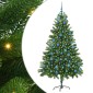 vidaXL Χριστουγεννιάτικο Δέντρο με 300 LED με βάση Πράσινο 180 cm PE