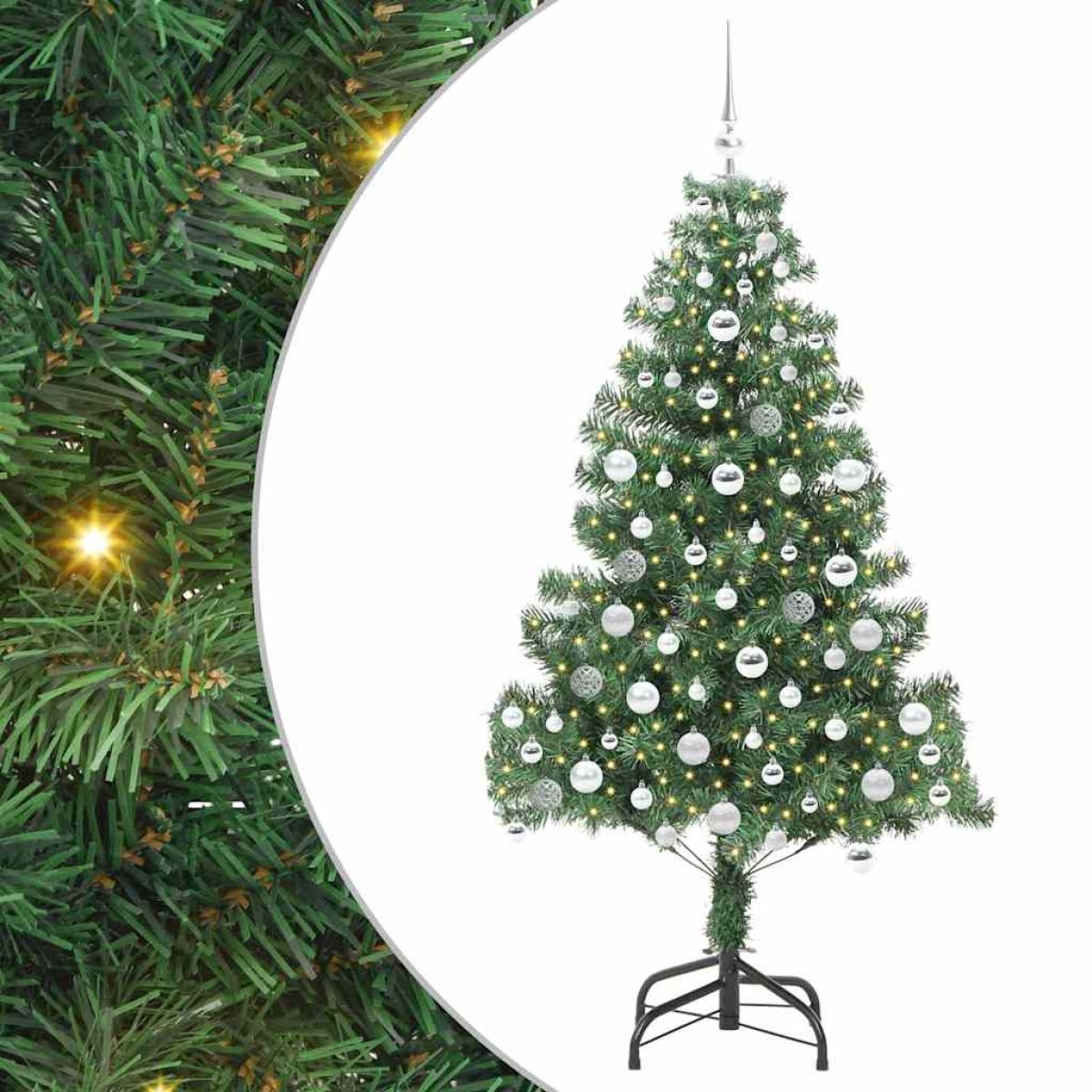 vidaXL Χριστουγεννιάτικο Δέντρο Πράσινο 180 cm PVC