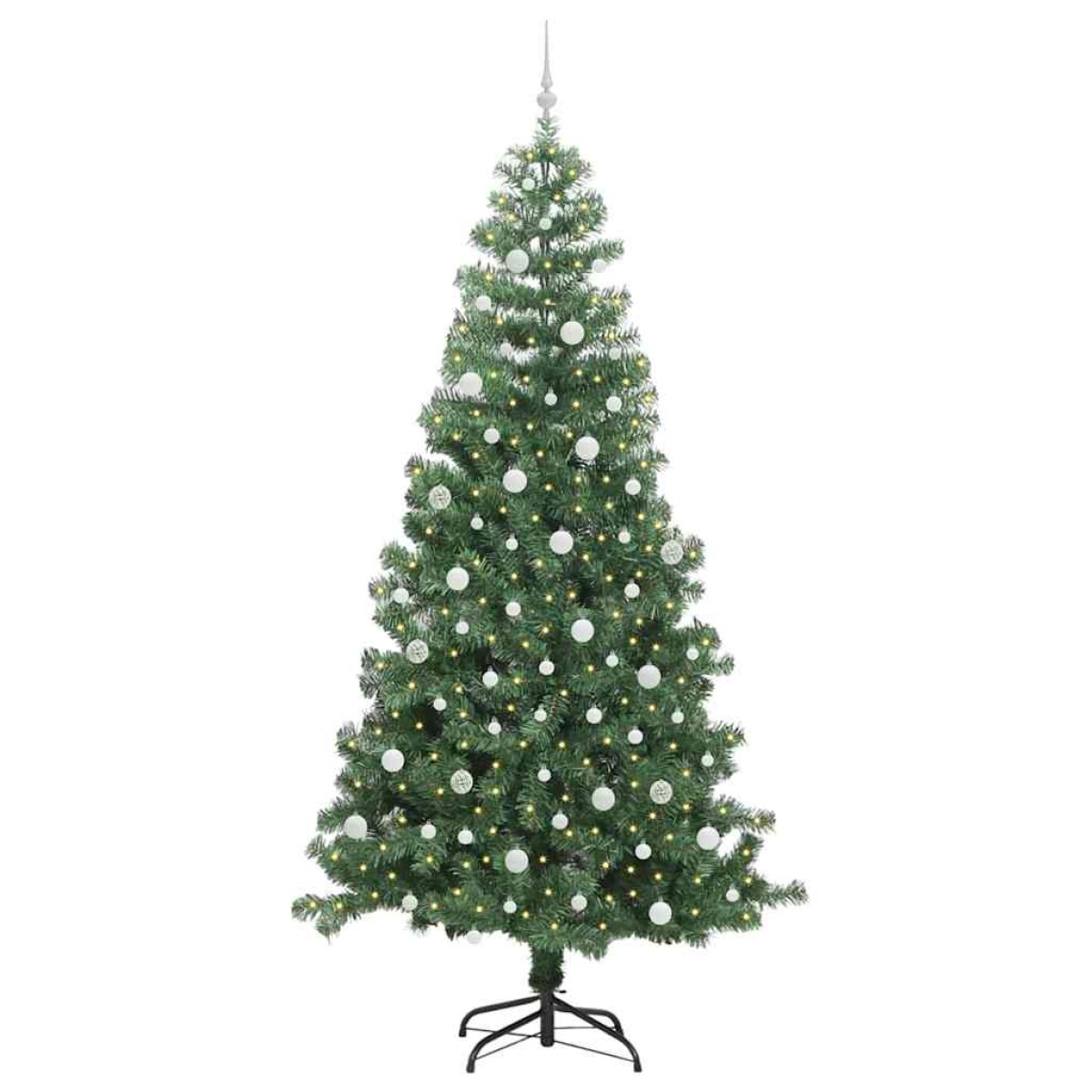 vidaXL Χριστουγεννιάτικο Δέντρο Πράσινο 240 cm PVC