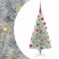 vidaXL Χριστουγεννιάτικο Δέντρο Ασημί 120 cm PET