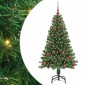 vidaXL Τεχνητό Χριστουγεννιάτικο Δέντρο με 150 LED Πράσινο 120 cm