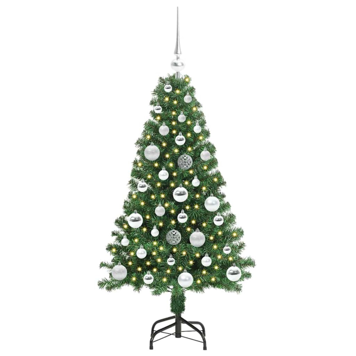 vidaXL Τεχνητό Χριστουγεννιάτικο Δέντρο με 150 LED Πράσινο 120 cm