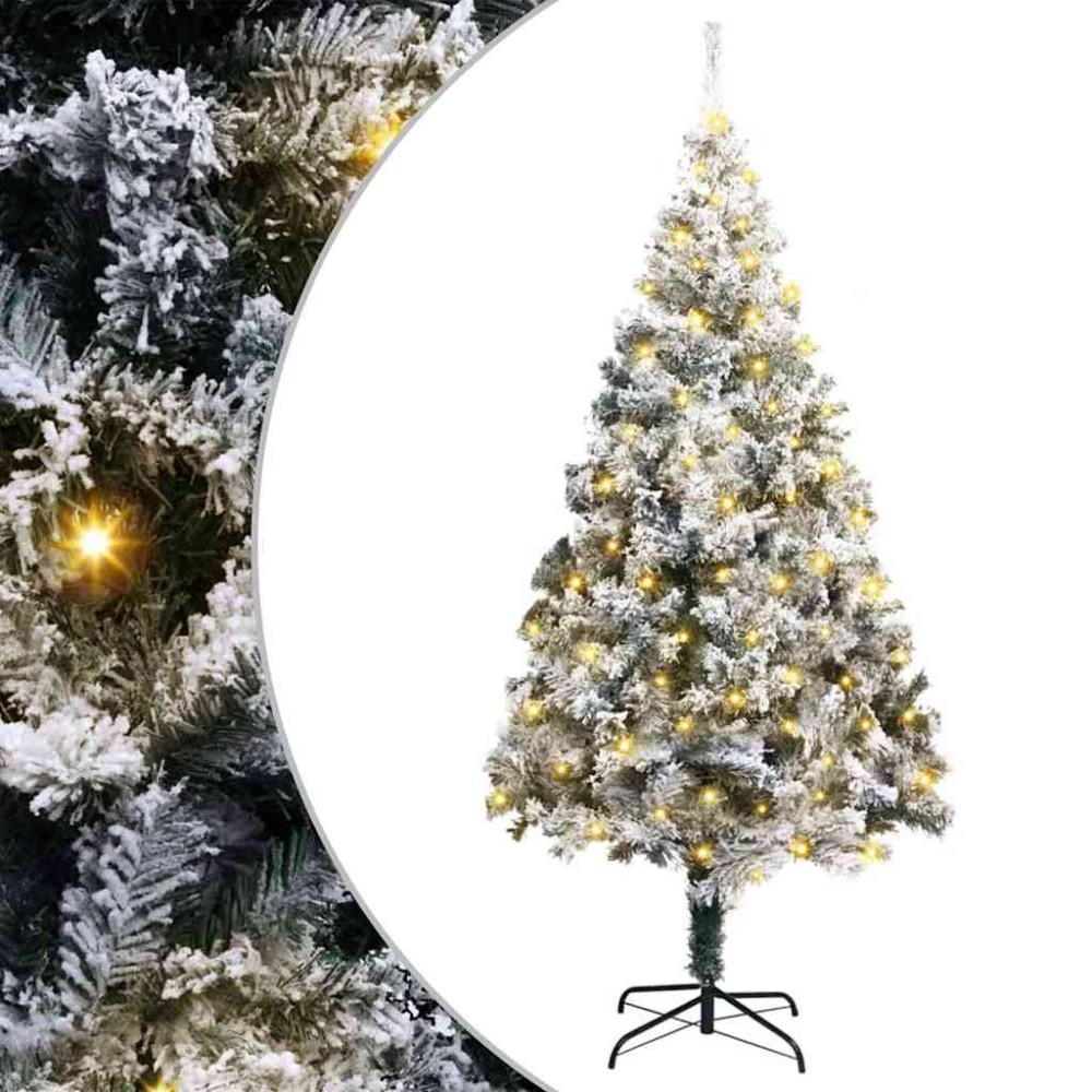 vidaXL Τεχνητό Χριστουγεννιάτικο Δέντρο με 300 LED Λευκό 180 cm