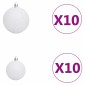 vidaXL Τεχνητό Χριστουγεννιάτικο Δέντρο με 300 LED Λευκό 180 cm