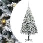 vidaXL Τεχνητό Χριστουγεννιάτικο Δέντρο με 300 LED Λευκό 180 cm