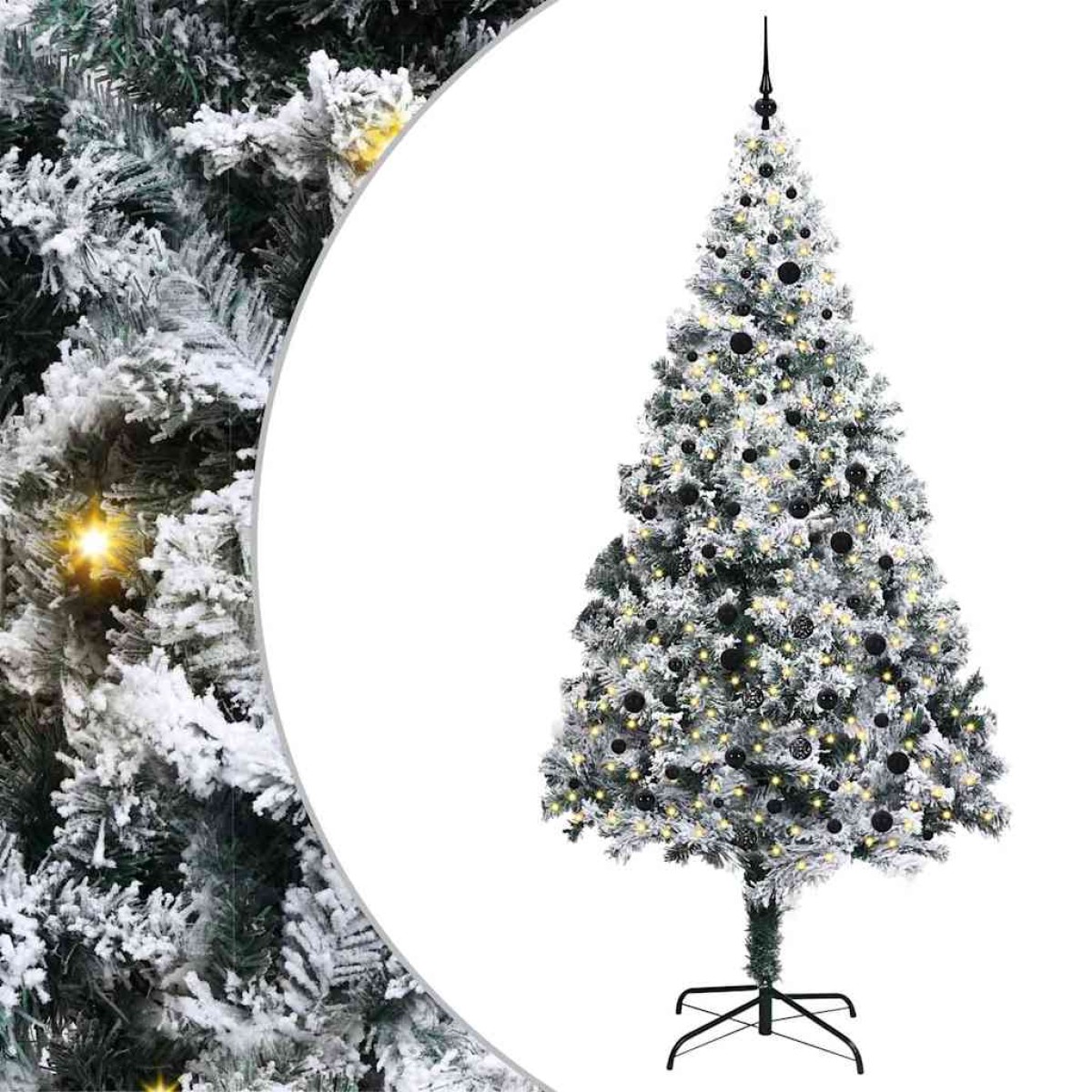 vidaXL Τεχνητό Χριστουγεννιάτικο Δέντρο με 300 LED Λευκό 240 cm