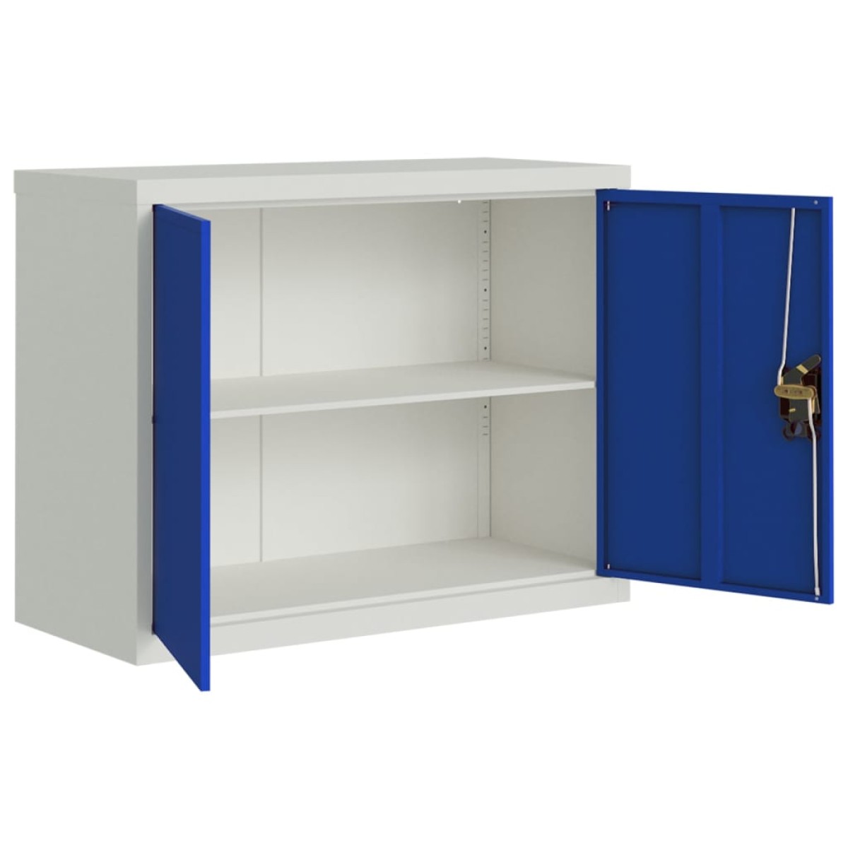 vidaXL Αρχειοθήκη Ανοιχτό Γκρι και Μπλε 90 x 40 x 70 εκ. Ατσάλινη