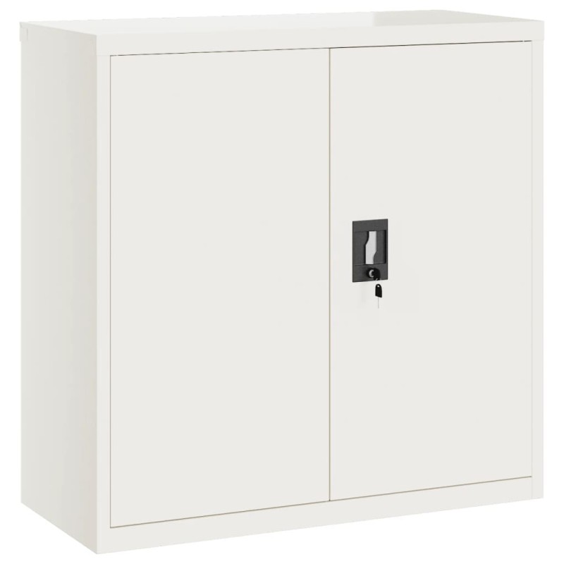 vidaXL Αρχειοθήκη Λευκή 90 x 40 x 90 εκ. από Ατσάλι