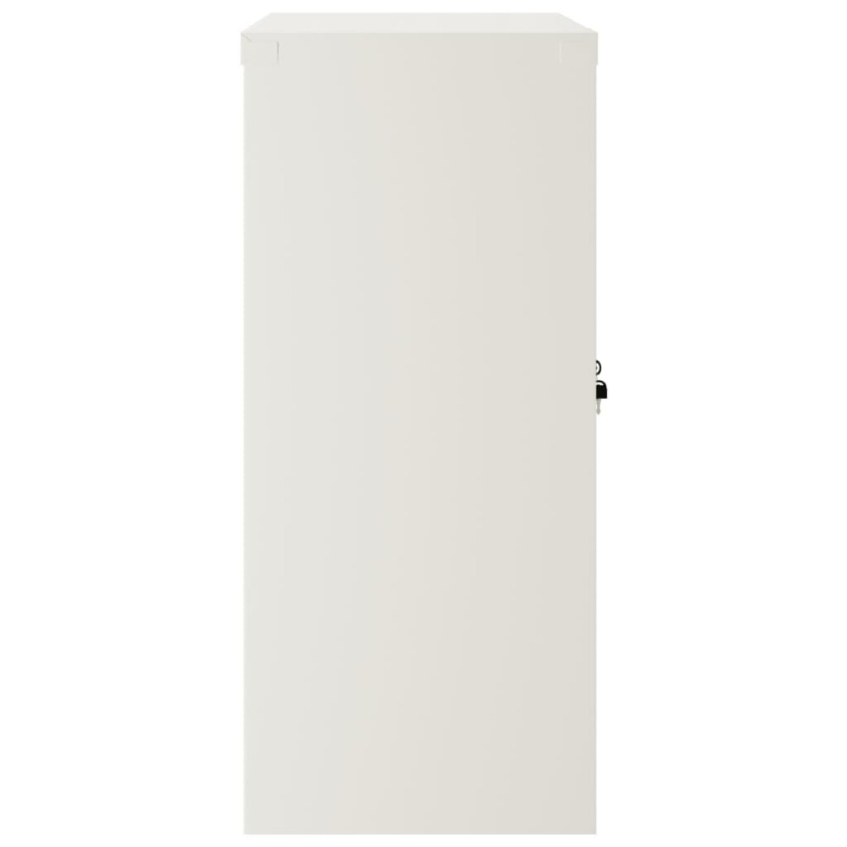 vidaXL Αρχειοθήκη Λευκή 90 x 40 x 90 εκ. από Ατσάλι