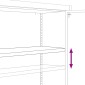 vidaXL Αρχειοθήκη Μαύρη 90 x 40 x 90 εκ. από Ατσάλι
