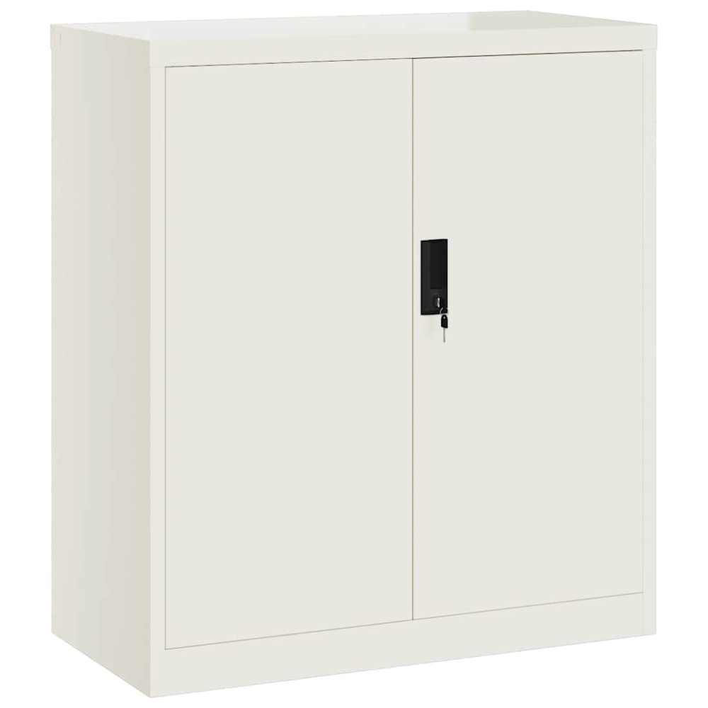 vidaXL Αρχειοθήκη Λευκή 79 x 40 x 90 εκ. από Ατσάλι
