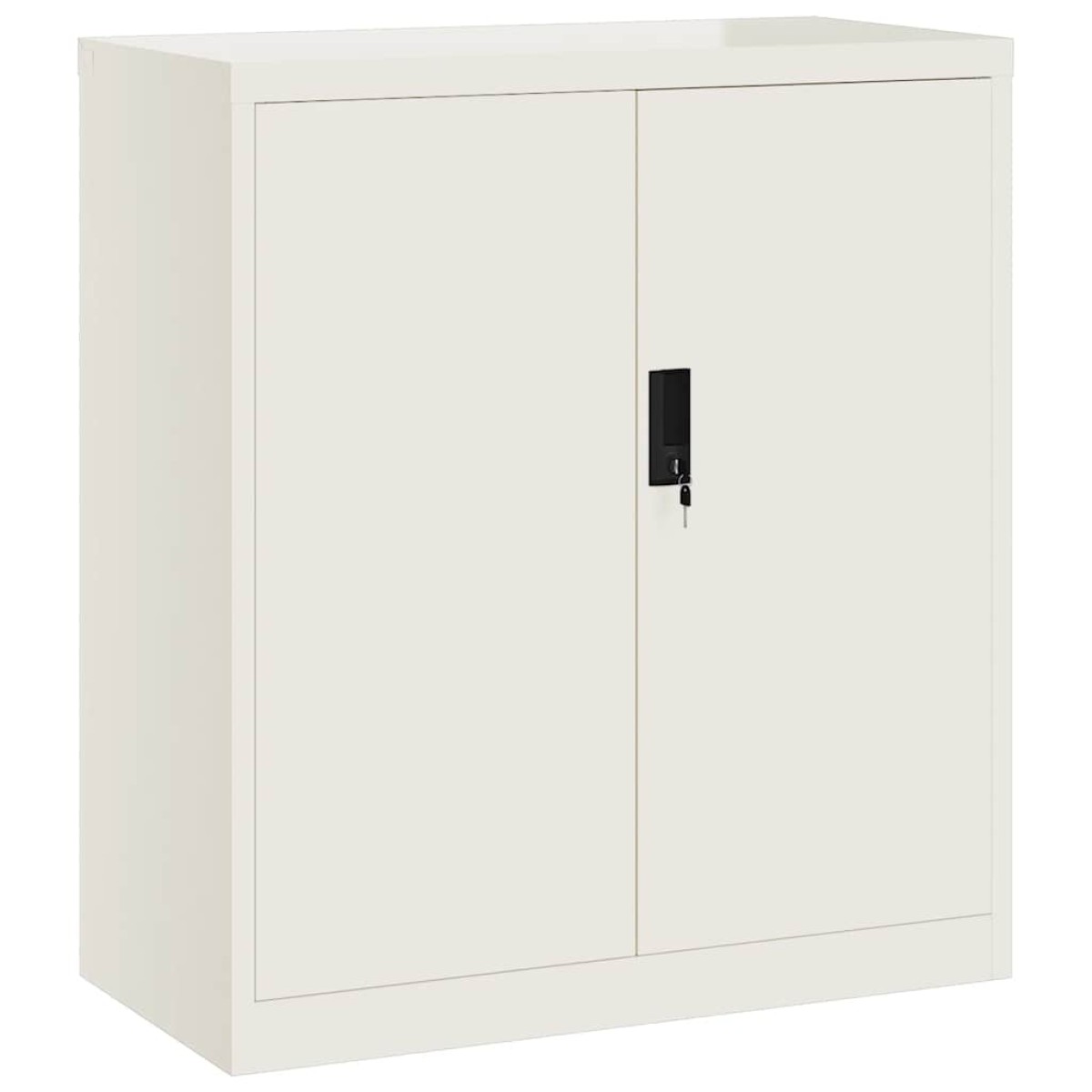 vidaXL Αρχειοθήκη Λευκή 79 x 40 x 90 εκ. από Ατσάλι