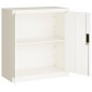 vidaXL Αρχειοθήκη Λευκή 79 x 40 x 90 εκ. από Ατσάλι