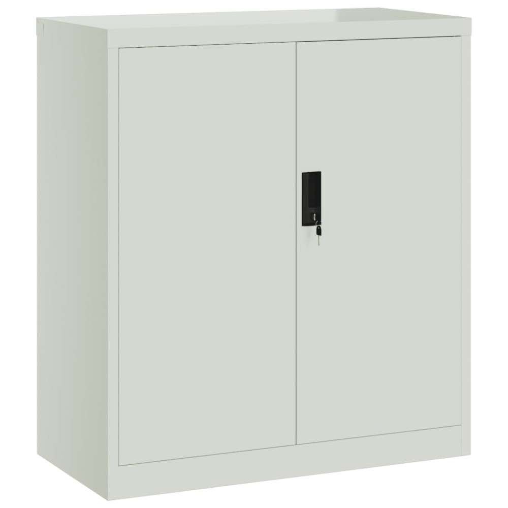 vidaXL Αρχειοθήκη Ανοιχτό Γκρι 79 x 40 x 90 εκ. από Ατσάλι