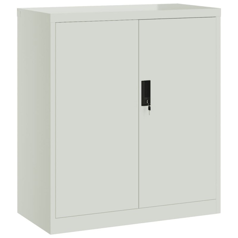vidaXL Αρχειοθήκη Ανοιχτό Γκρι 79 x 40 x 90 εκ. από Ατσάλι