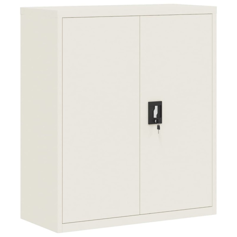 vidaXL Αρχειοθήκη Λευκή 90 x 40 x 105 εκ. από Ατσάλι