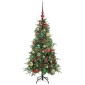 vidaXL Τεχνητό Χριστουγεννιάτικο Δέντρο με Άξονα Πράσινο 120 cm