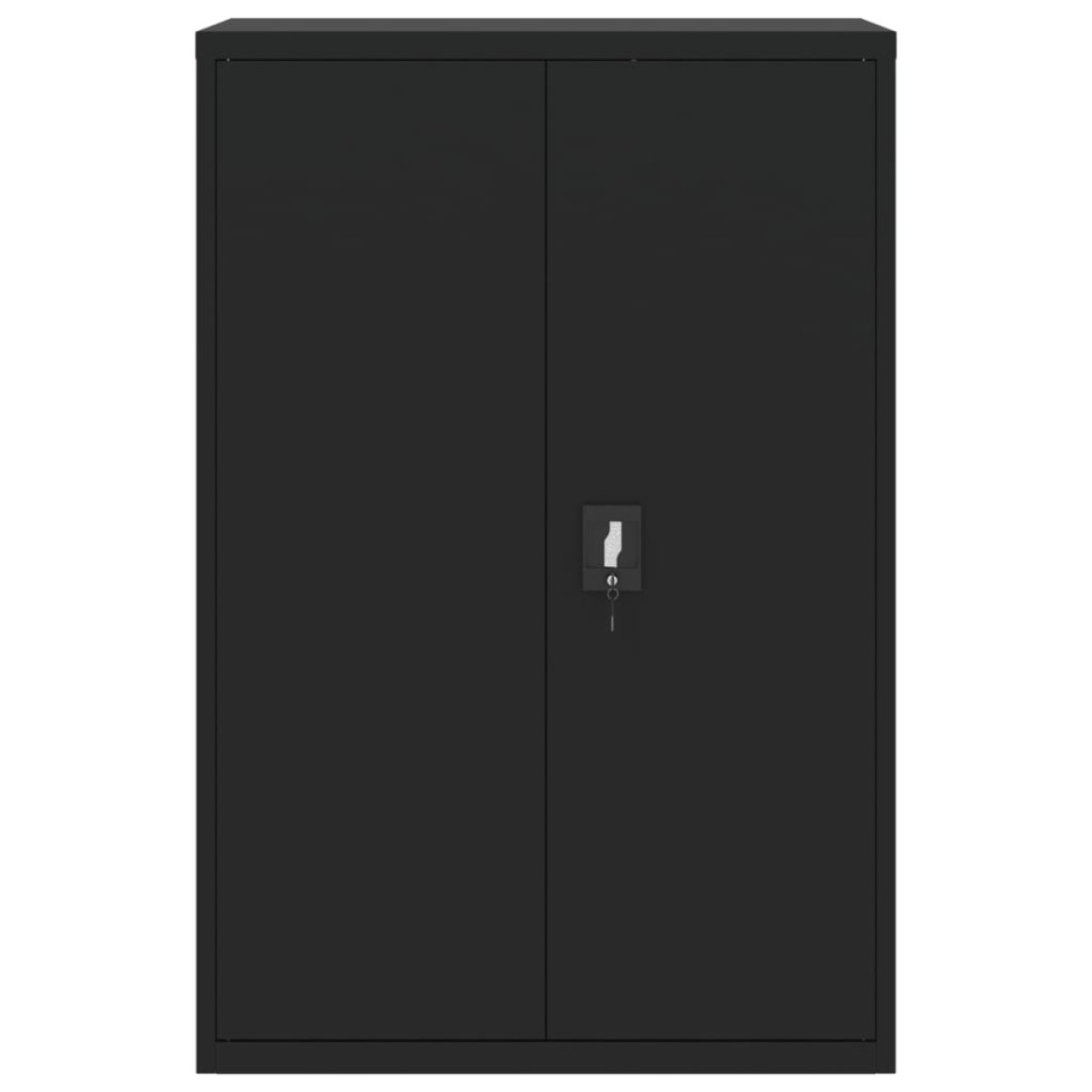 vidaXL Αρχειοθήκη Μαύρη 90 x 40 x 140 εκ. Ατσάλινη