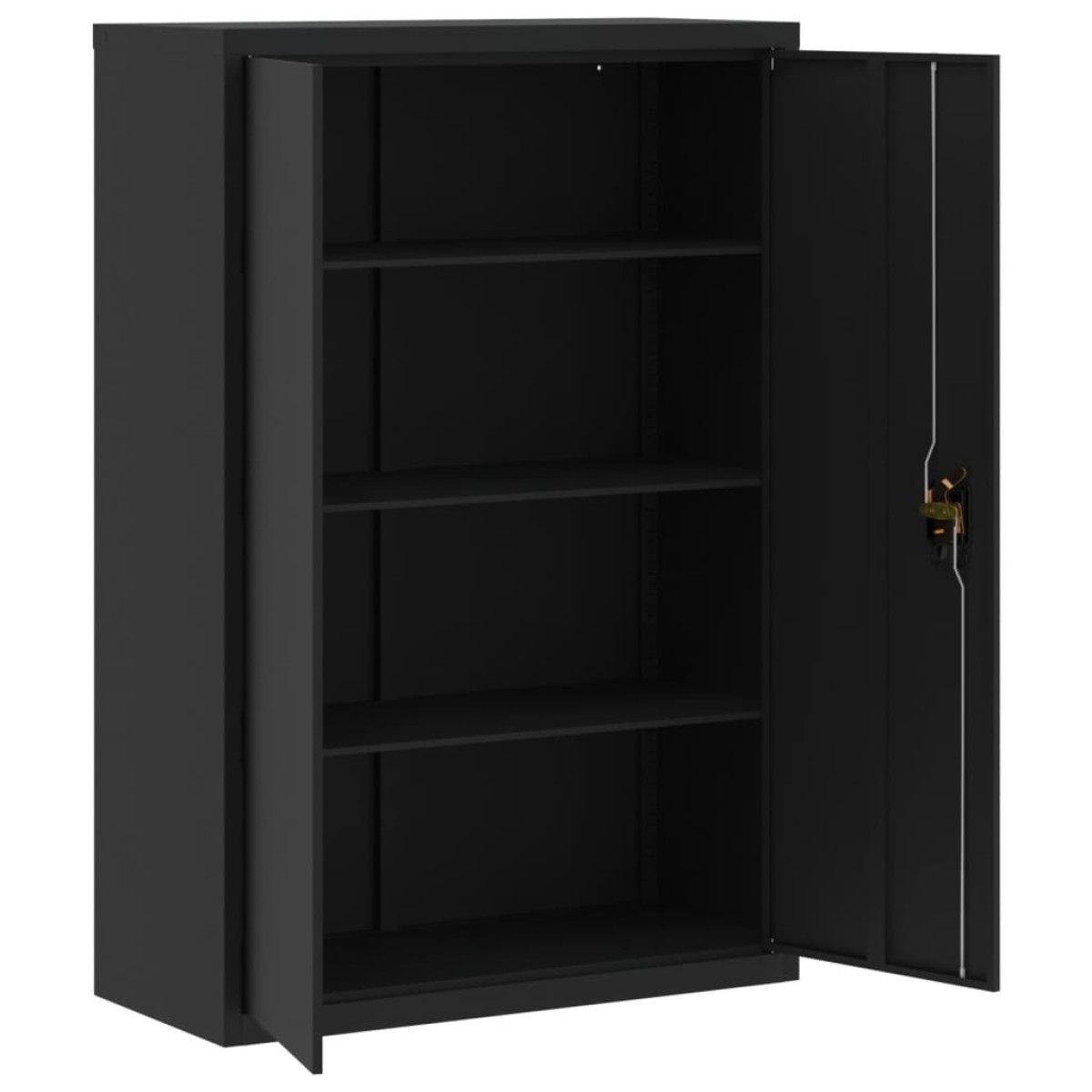 vidaXL Αρχειοθήκη Μαύρη 90 x 40 x 140 εκ. Ατσάλινη