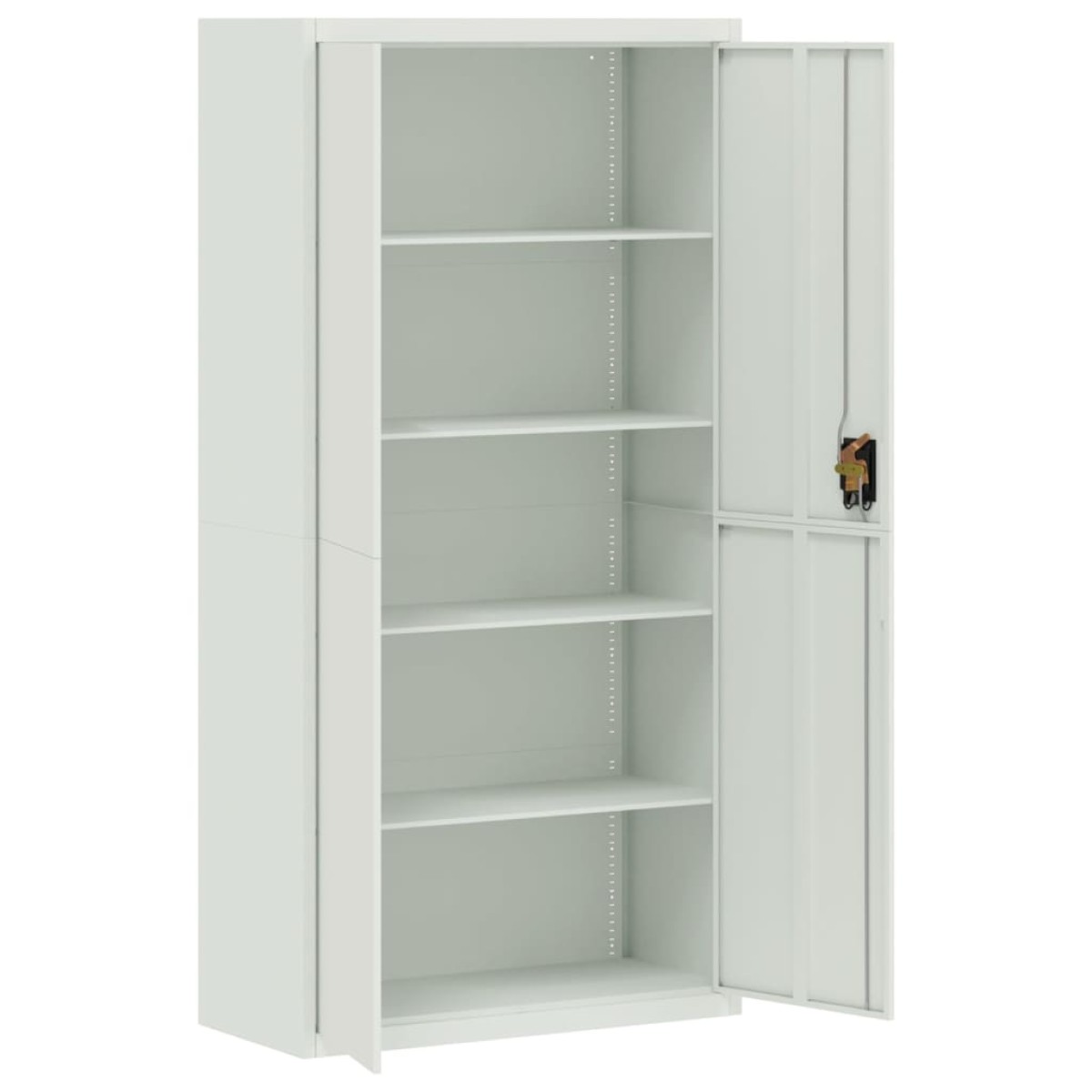 vidaXL Αρχειοθήκη Αν. Γκρι 90 x 40 x 180 εκ. Ατσάλινη