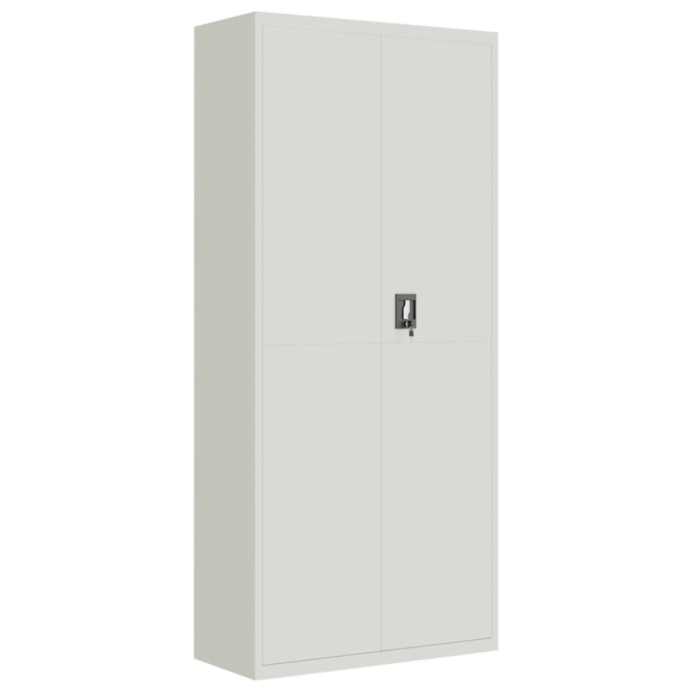 vidaXL Αρχειοθήκη Αν. Γκρι 90x40x200 εκ. Ατσάλινη
