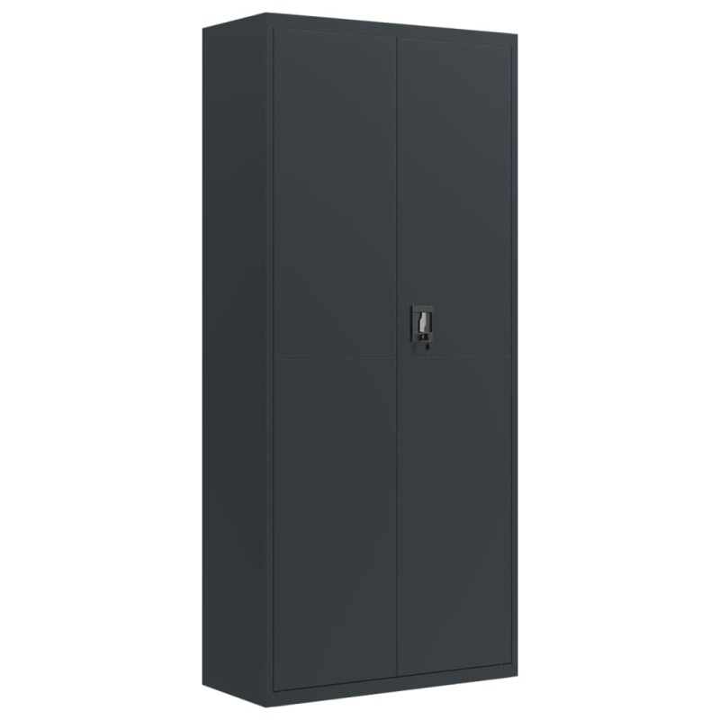 vidaXL Αρχειοθήκη Ανθρακί 90x40x200 εκ. Ατσάλινη