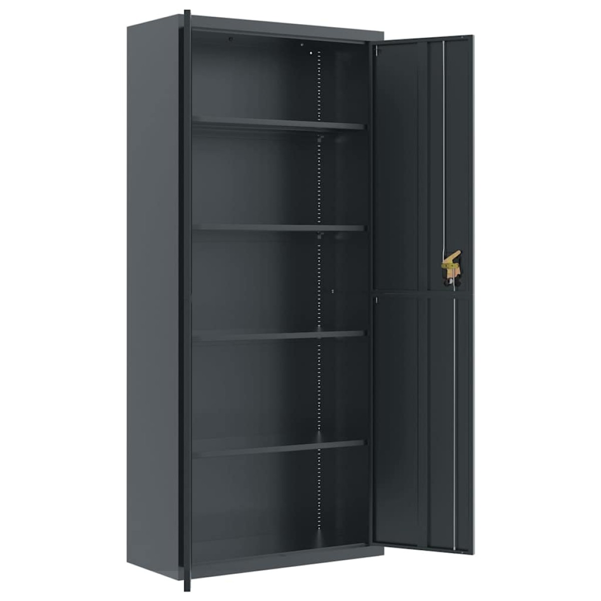 vidaXL Αρχειοθήκη Ανθρακί 90x40x200 εκ. Ατσάλινη