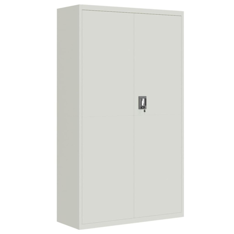vidaXL Αρχειοθήκη Ανοιχτό Γκρι 105 x 40 x 180 εκ. Ατσάλινη