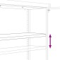 vidaXL Αρχειοθήκη Ανοιχτό Γκρι 105 x 40 x 180 εκ. Ατσάλινη