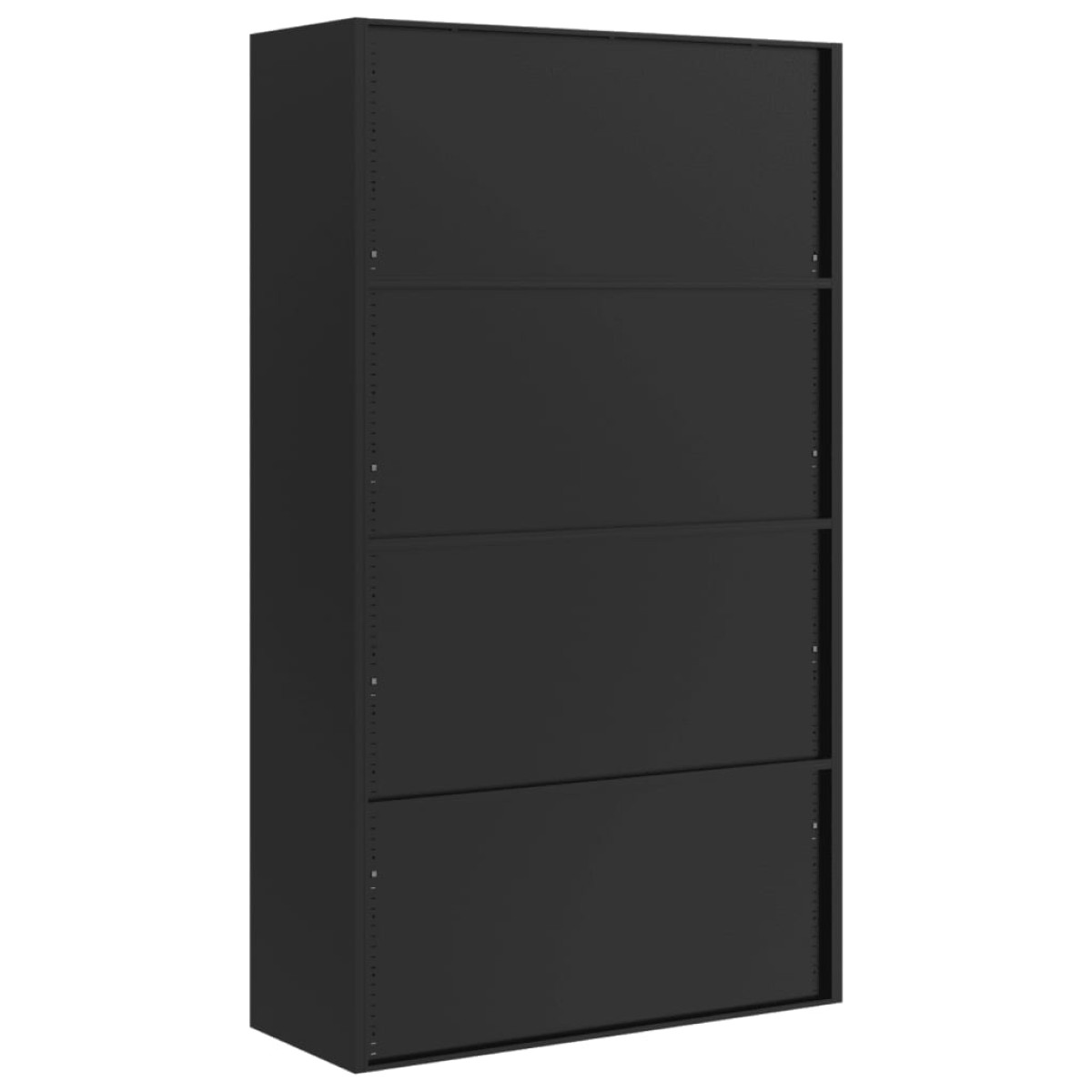 vidaXL Αρχειοθήκη Μαύρη 105 x 40 x 180 εκ. Ατσάλινη